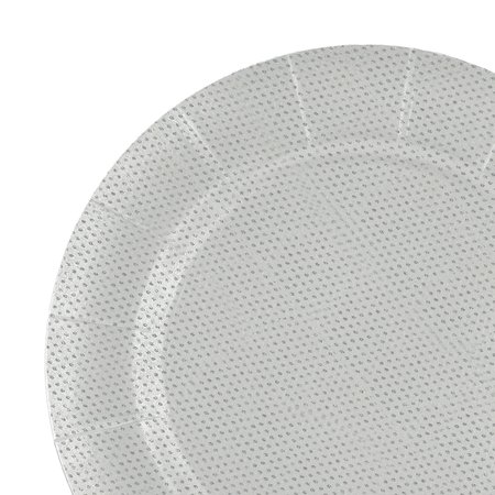 SMARTY HAD A PARTY 13 Glitz White Round Disposable Paper Charger Plates 120 Plates, 120PK 2690-RGD-CASE